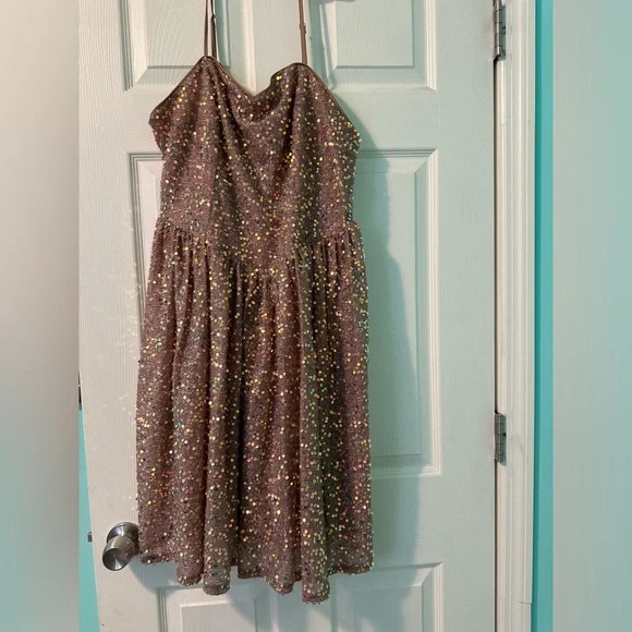 Dresses | Flowy Dark Rose Gold Dress | Poshmark